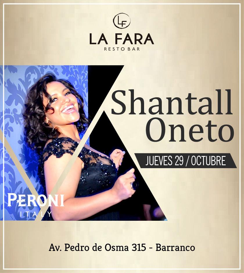 Shantall Oneto en vivo - La Fara Restobar