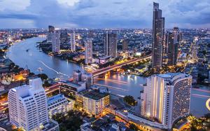 Panor�mica de Bangkok por la noche