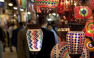 L�mparas en el Gran Bazar