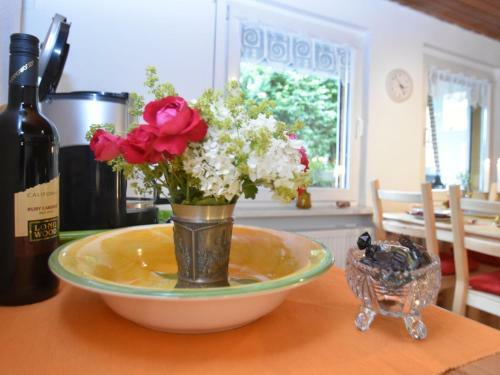 Modern Holiday Home In Guntersberge With Fish Pond