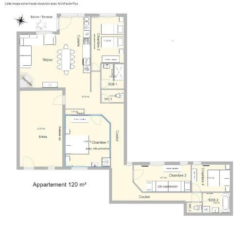 Apartamento Appartement 5 Pi�ces 10 Pers Centre Station 79691