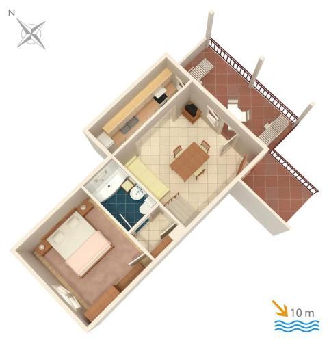 Apartment Vinisce 4288b