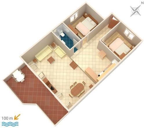Apartments By The Sea Pisak (omis) - 4815