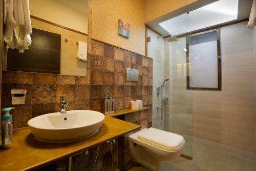 Villa Saffronstays Dhyana.