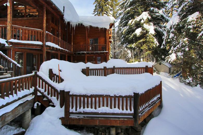 Log Cabin On The Stream