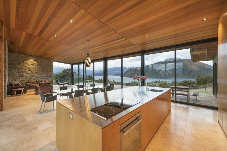 Breathtaking Views Of Lake Wanaka From This Architectural Designed Home
