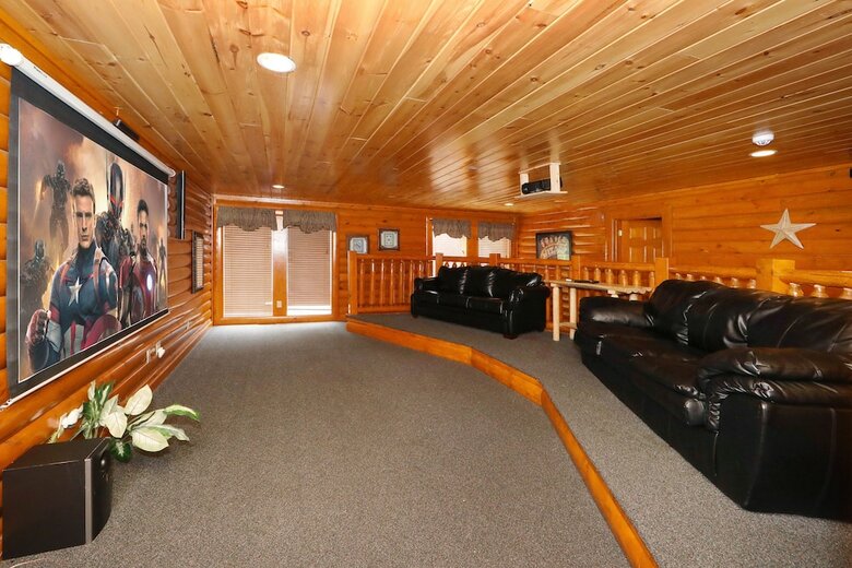 Smoky Mountain Cinema - Six Bedroom Cabin