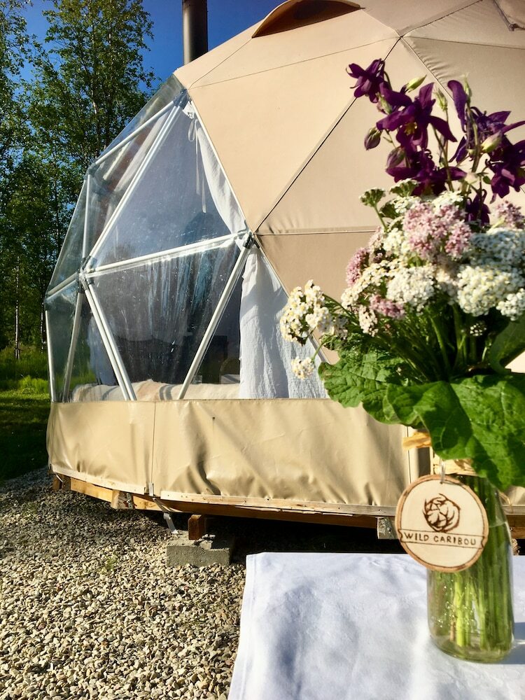 Wild Caribou Dome & Wilderness Cabin