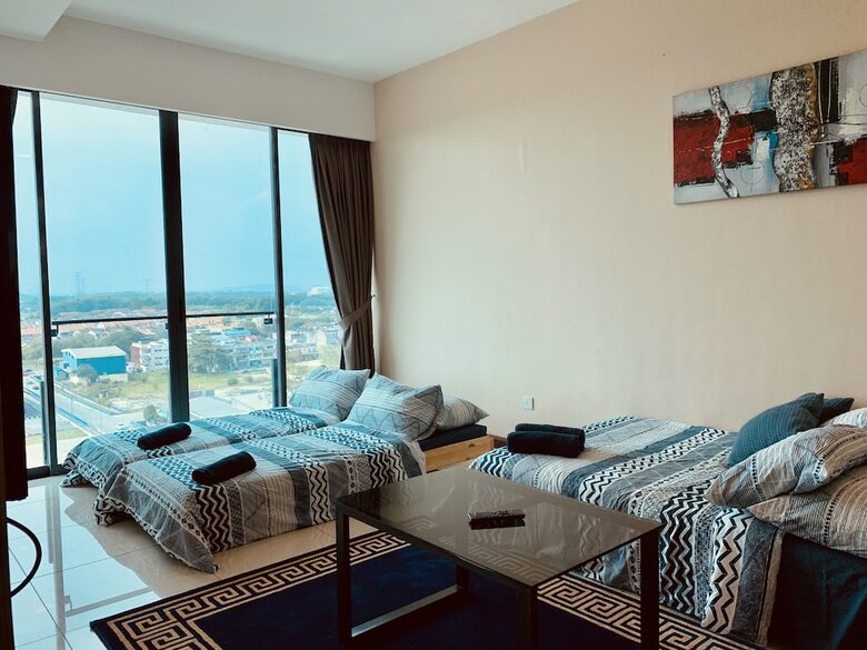 Apartamentos D'wharf Residence @ Pd Waterfront Balcony View By Airplan