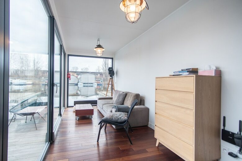 Unique Floating House On Vltava River