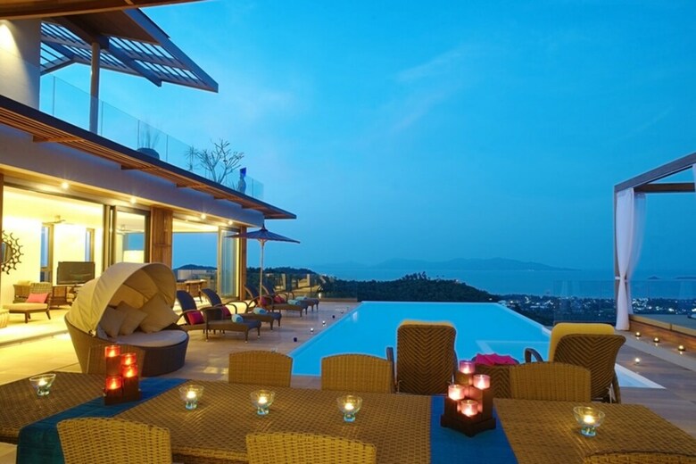8 Bedroom Sea View Villa Blue Overlooking Chaweng