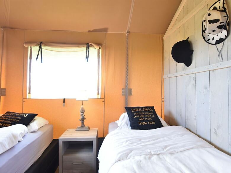 Comfortable Tent Lodge In Pittem With Barbecue And Veranda
