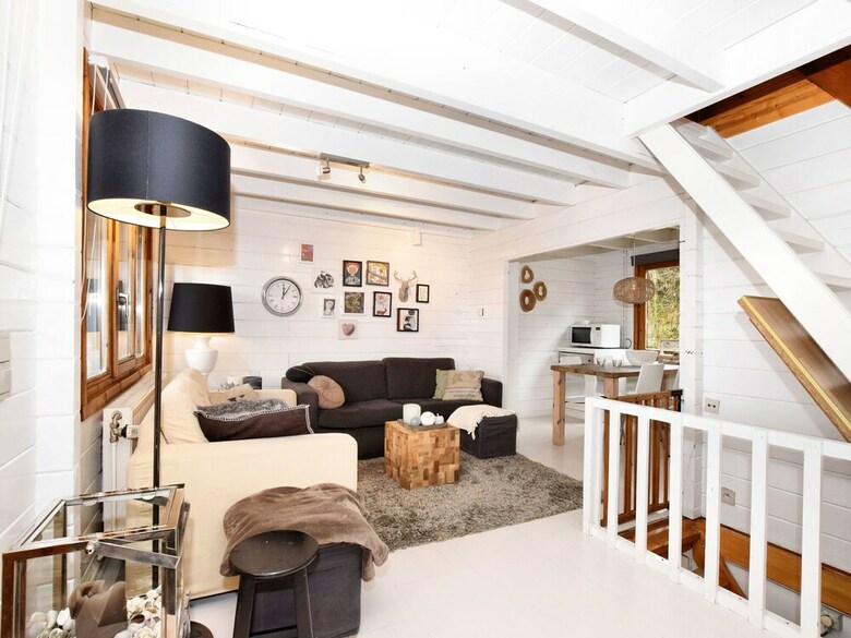 Beautiful Chalet On A Camping, With Different Terraces And A Beautiful View