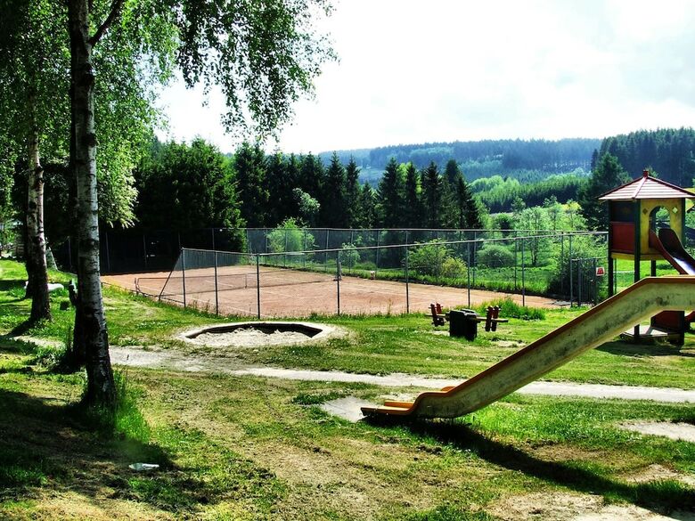 Beautiful Chalet On A Camping, With Different Terraces And A Beautiful View