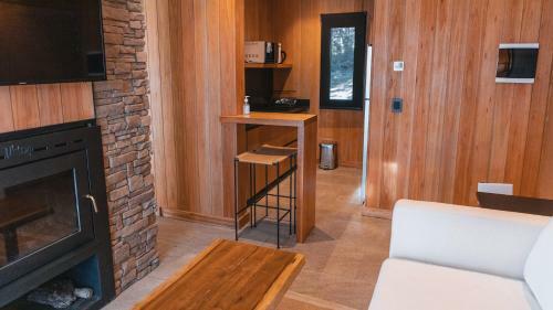 Lodge Caba�as Con Vista Al Cerro Chapelco.