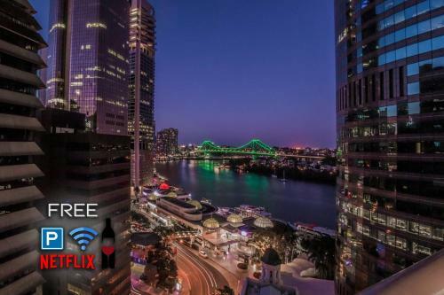 Apartamento Story Bridge/river Views* Pool*gym*netflix*carpark