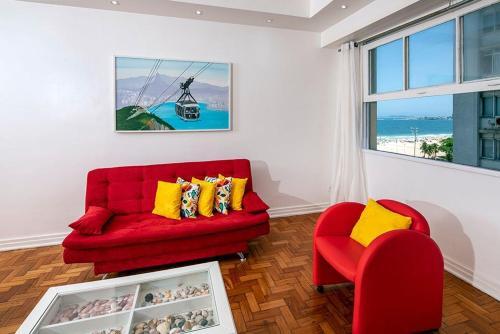 Apartamento Enorme 3 Quartos Com Jacuzzi E Vista Mar Para 8 Pessoas Em Copacabana!