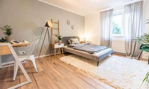 Apartamento Messe+uni: Modern & Stylish For 4: Kitchen+parking