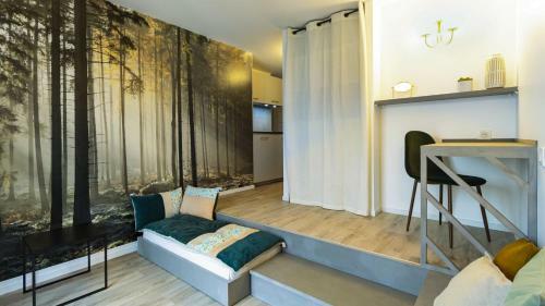 Apartamento Homey - Studio Forest Cosy - Hyper Centre - Aux Portes de Geneve