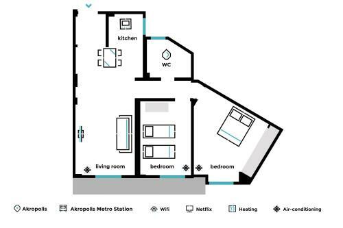 Charming & Comfy 2bd Apartment In Acropolis Area By Upstreet