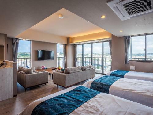 Apartamento Kariyushi Condominium Resort Chatan Route58