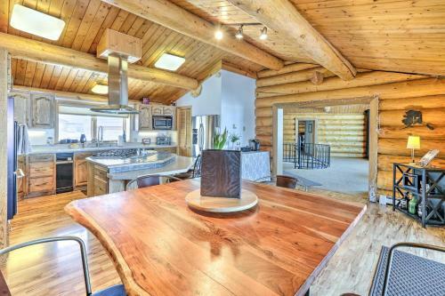 Genuine Log Cabin With Waterfront Deck And Views!