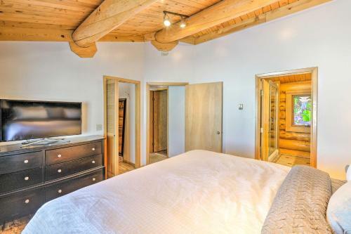 Genuine Log Cabin With Waterfront Deck And Views!
