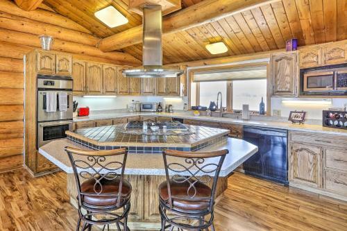 Genuine Log Cabin With Waterfront Deck And Views!