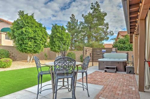 Fenced Hot Tub And Bbq Oasis Modern Scottsdale Home