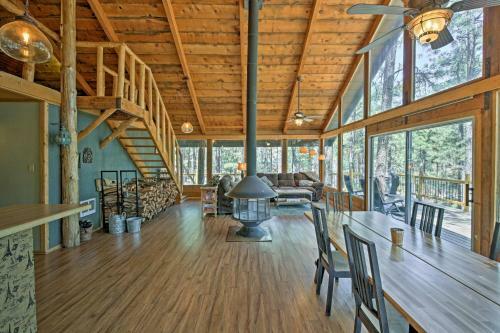 Rustic Prescott Cabin With Loft And 1,000-sq-ft Deck!