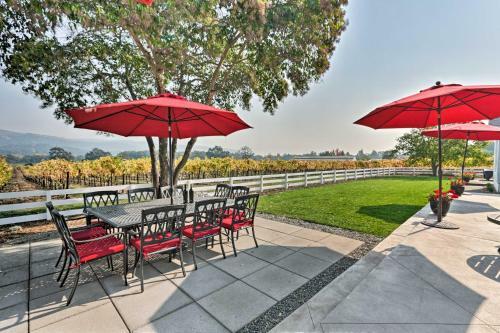 Beautiful Sonoma House With Patio And Vineyard Views!