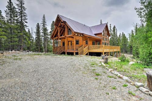 Fairplay Log Cabin With Deck And Incredible Mtn Views!