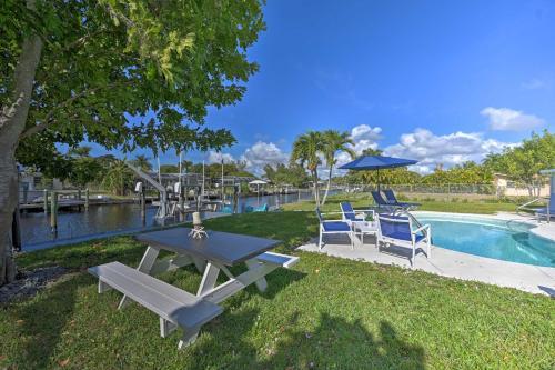 Sun-soaked Canalside Villa With Pool, Game Room