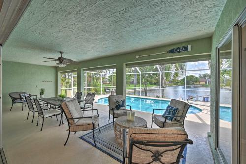 Canalfront Cape Coral Escape With Pool, Dock And Kayaks