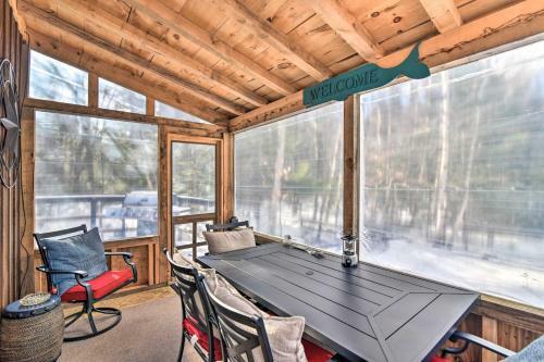 Rustic Searsport Cabin Loft And Sunroom On 10 Acres