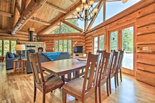 Lakefront Log Cabin With Dock About 9mi To Lutsen Mtn