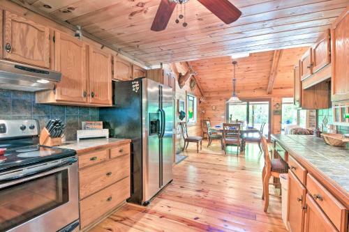 Riverfront Hayesville House With Spacious Deck!