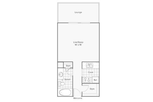 Apartamento Brand New Studio + Walk Score 85