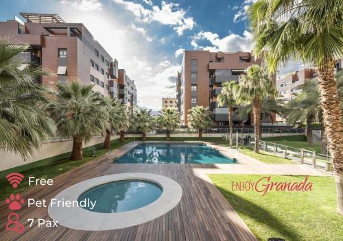 Apartamento Enjoygranada Emir 3a - Piscina, Gym & Parking