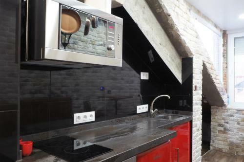 Tiny And Cute Apartment In The Roof Touching Border