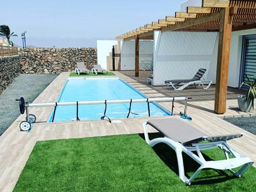 Villa Vista Volcan Lajares With Heated Pool