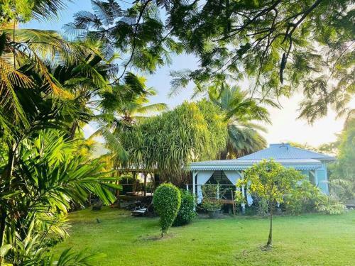 Splendide Bungalow En Bois Avec Jacuzzi Dans Un Parc Tropical