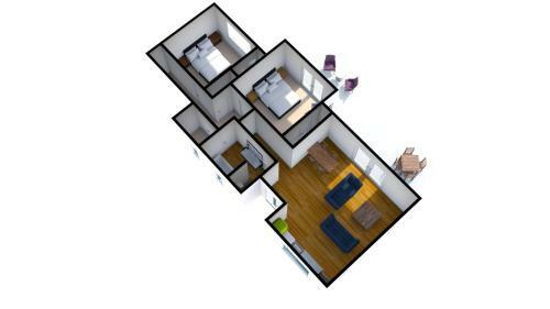 Spacious Modern Two-bedroom Apartment