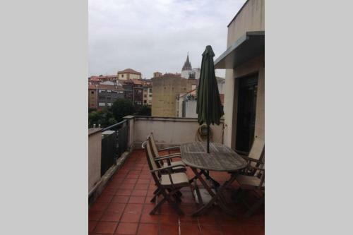 Apartamento Atico Centro Oviedo 3hab+garaje+terraza+wifi