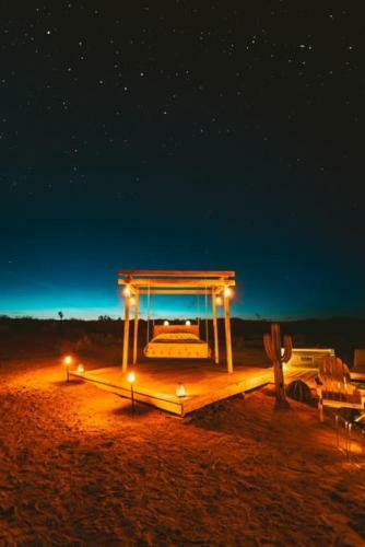 Jthavn - Joshua Tree Remote Airstream Swing Bed Stargazing!