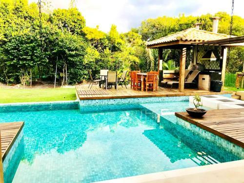 Casa Com Piscina E Churrasq Na Praia Do Forte Ba
