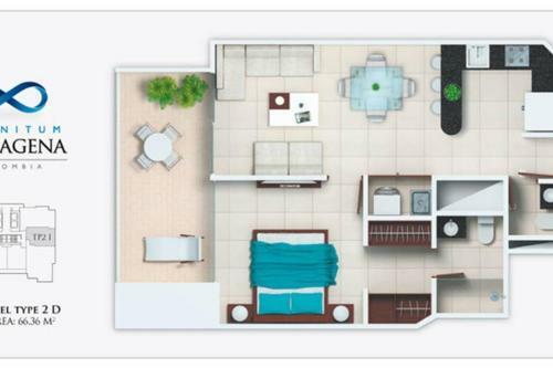 Apartamento 1bd Condo Amazing View-modern Apt-luxury Building