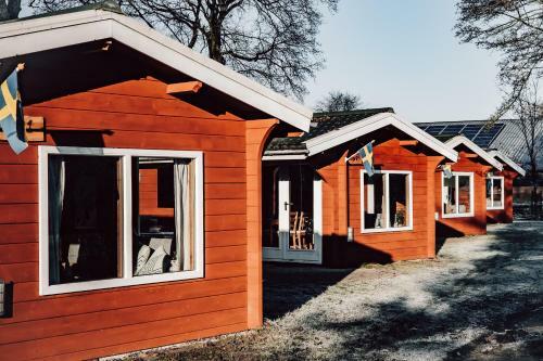 Scandinavisch Huisje Met Vuurplaats