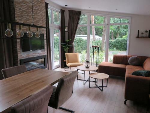 Spacious Chalet With Decorative Fireplace, Located On The Veluwe