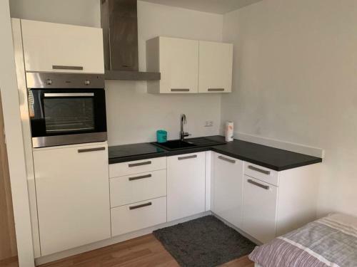 Apartamento Wohn-schlafraum Mit Einzelbett Und Sofa Tv K�che